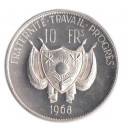 REPUBBLICA DU NIGER 1968 10 francs Argento Leone Rara Proof