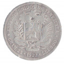 VENEZUELA 5 Bolivares 1929 BB Argento