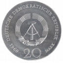 DDR 1969 20 marchi Ag 220° Anniversario. - Nascita Johann Wolfgang von Goethe Fdc