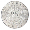 1970 AUSTRIA 25 Scellini Argento Lehar Fondo Specchio