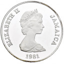 1981 - GIAMAICA 25 Dollars Royal Wedding Silver Proof