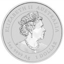 2023 - AUSTRALIA 1 Dollaro Argento anno del Coniglio Fdc