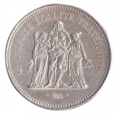 1978 - FRANCIA 50 Francs Argento Ercole Fdc