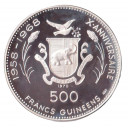 GUINEA 500 Francs 1970 Argento Proof Nefertiti KM 25