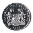 1997 - SIERRA LEONE Diana 10 Dollari Argento La principessa del popolo