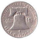1953 - Stati Uniti Half Dollar D "Franklin - Bell" Denver Argento Spl