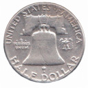 1957 - Stati Uniti Half Dollar 1957 D "Franklin - Bell" Denver Argento BB+