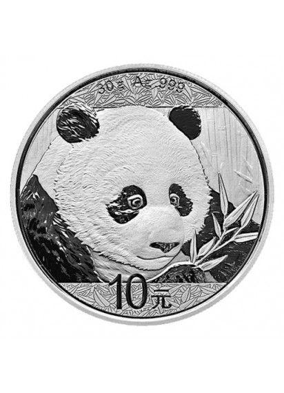 2018 - CINA 10 Yuan Argento (30gr) PANDA Fior di Conio
