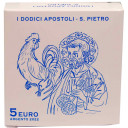 2022 - 5 Euro Argento VATICANO I dodici Apostoli S. Pietro Proof