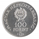 UNGHERIA 100 Forint 1973 Ag 100 Anniv. nascita Sandor Petofi Fdc