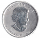 CANADA 5 Dollari argento 1 OZ 2011 Canada Lupo Ag