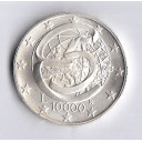 1995 - 10000 lire argento Italia Conferenza di Messina Fdc
