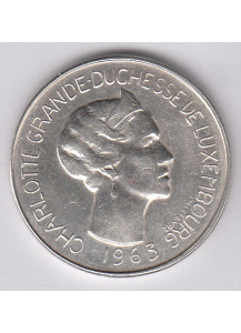 Lussemburgo 100 Franchi 1963 Principessa Charlotte Argento 835/..