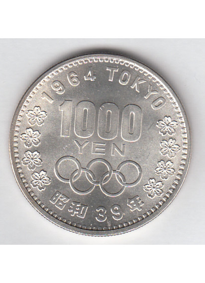 Giappone 1000 Yen 1964 Argento Giochi Olimpiadi Tokyo