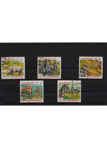 FIJEIRA francobolli tematica Fauna usati serietta