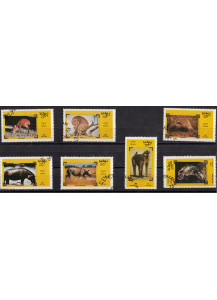OMAN francobolli tematica Fauna usati serietta vari animali