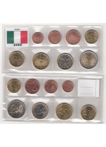 2022 - Serie 8 Monete Euro ITALIA Fior di Conio