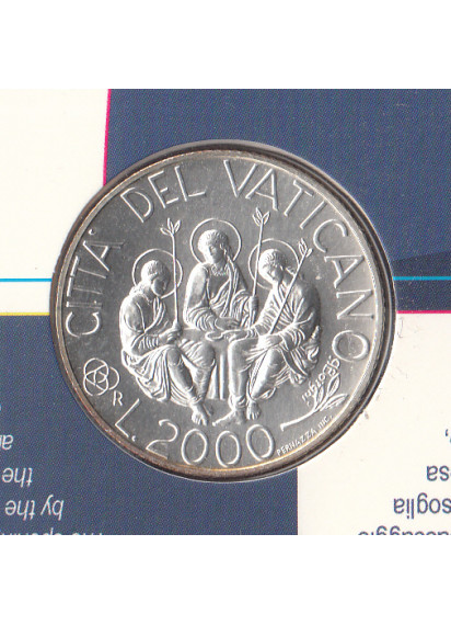 2000 Lire 2.000 argento Giovanni Paolo II Anno Santo FDC