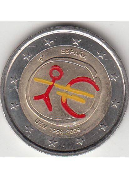 2009- 2 euro Unione monetaria SPAGNA  Fdc