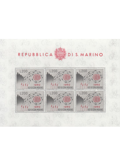 1962 - San Marino Foglietto Idea Eurpea EUROPA  dentellato nuovo
