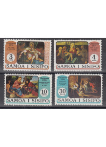 Samoa I Sisifo 1974 Natale  4 Val. Pitture Religiose Vergine