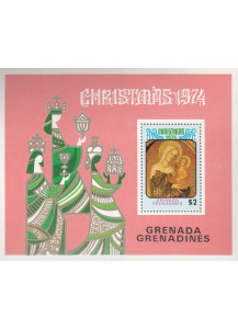 Grenada 1974 BF  Natale 1 Val. Pitture Religiose Vergine