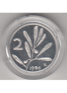 1996 Lire 2 Tipo Ulivo Fondo Specchio Italia