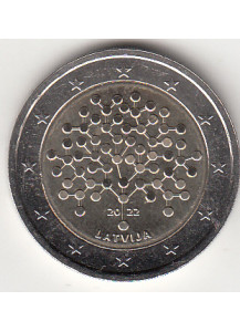 2022 - Lettonia 2 Euro 100° Banca Centrale Fdc