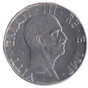 Vittorio Emanuele III 50 centesimi Impero Rara 1943 Q/Spl