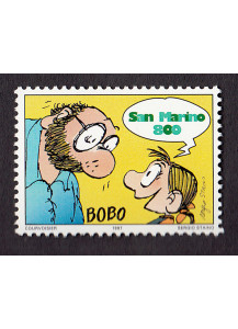 San Marino francobollo nuovo dedicato alla striscia satirica di Bobo da lire 800