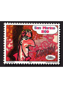 San Marino francobollo nuovo dedicato al fumetto di Zanardi da lire 800