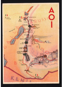 Cartolina d'epoca 8° Battaglione Mitraglieri Autocarrato