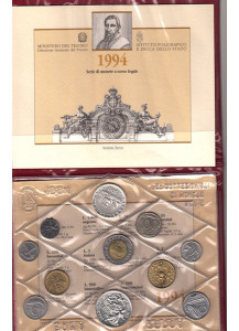 1994 - Confezione Zecca Italia - Con Argento Caravella e Lire 1000 Tintoretto