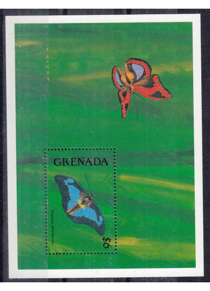 Grenada foglietto dedicato alle farfalle BF 282C Yvert Tellier
