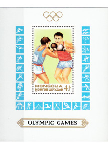 MONGOLIA 1988  foglietto nuovo Olimpiadi Seoul Yvert Tellier BF 124