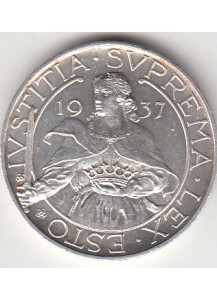 San Marino Monetazione Antica 10 Lire S. Agata 1937 Ag Spl+/FDC