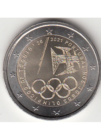 2021 - 2 Euro PORTOGALLO Giochi Olimpici Tokyo  Fdc