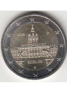 2018 - 2 Euro GERMANIA Castello di Charlottenburg Fdc