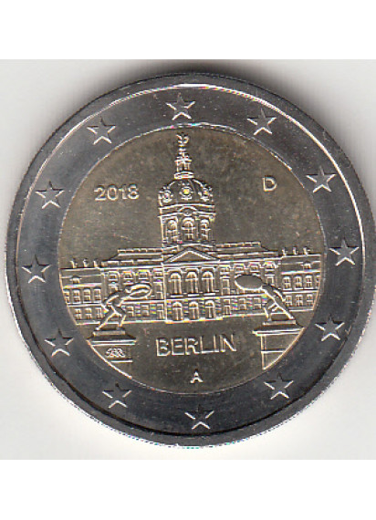 2018 - 2 Euro GERMANIA Castello di Charlottenburg Fdc