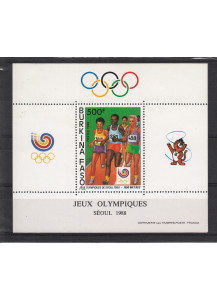 BURKINA FASO - foglietto Olimpiadi Seoul 1988 BF 35 nuovo