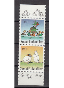 FINLANDIA  dedicata Moomins nuovo 1994 Unificato 1206/7