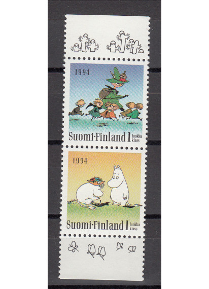 FINLANDIA  dedicata Moomins nuovo 1994 Unificato 1206/7