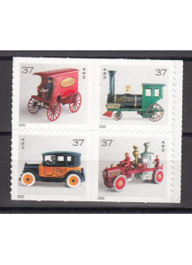 STATI UNITI 2002  francobolli serie nuova Auto D'epoca 4 v.