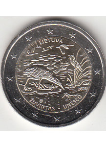 2021- 2 Euro LITUANIA Biosfera Unesco Fdc