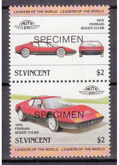ST. VINCENT 1976 Ferrari 1 val. Specimen