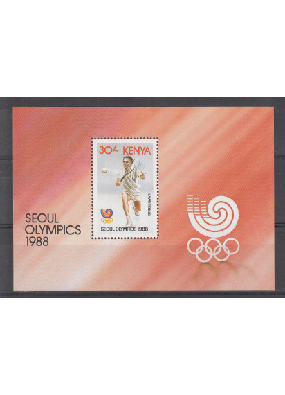 KENYA - foglietto Olimpiadi Seoul 1988 BF 34 nuovo