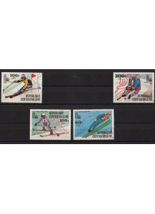 CENTRAFRICA - francobolli serie nuova Lake Placid 1980 Yvert Tellier A208/11