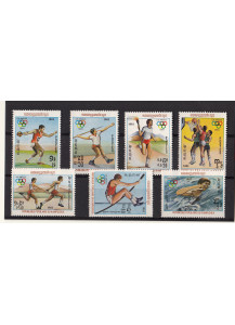 KAMPUCHEA - francobolli serie completa nuova Olimpiadi Los Angeles 1984 Yvert Tellier 442/8