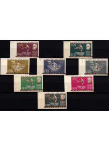 PARAGUAY 1963 francobolli nuovi Olimpiadi Yvert Tellier 709/13 + A 352/4