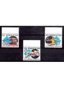 CHAD   francobolli serie completa nuova Yvert Tellier  A304/7 Olimpiadi Seul  1988